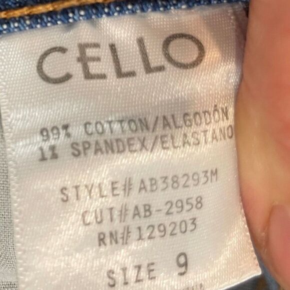 CELLO Blue Denim Jeans High Waist Boot Cut sz 9 - Picture 6 of 10